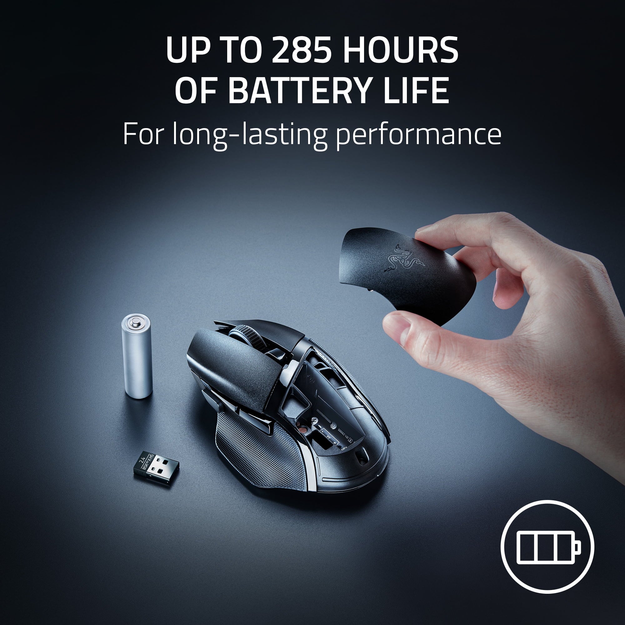 Elevate Your Gaming Experience with the Basilisk V3 X Hyperspeed Wireless Gaming Mouse – Ergonomic, Customizable, and RGB Chroma Enabled in Sleek Black