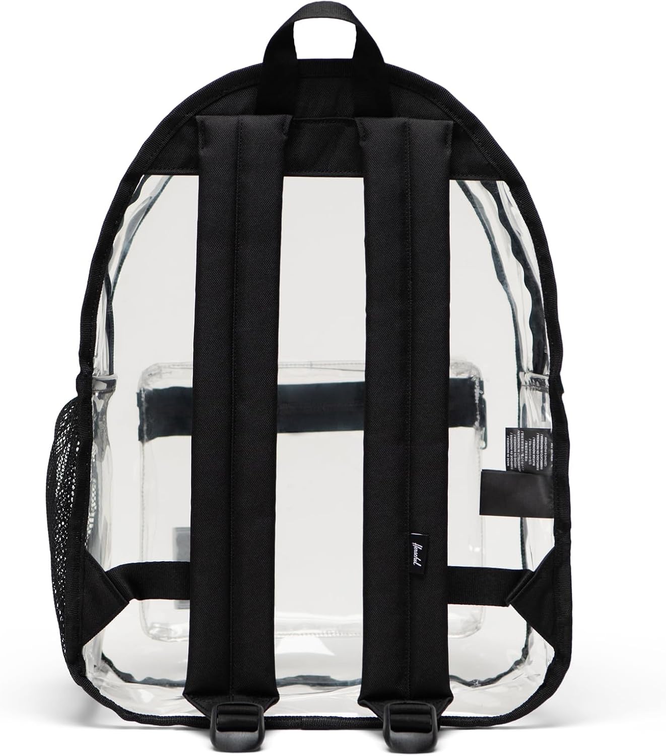 Stylish Clear/Black Classic Backpack - Perfect for Travel, Work, and Leisure - 20L Capacity