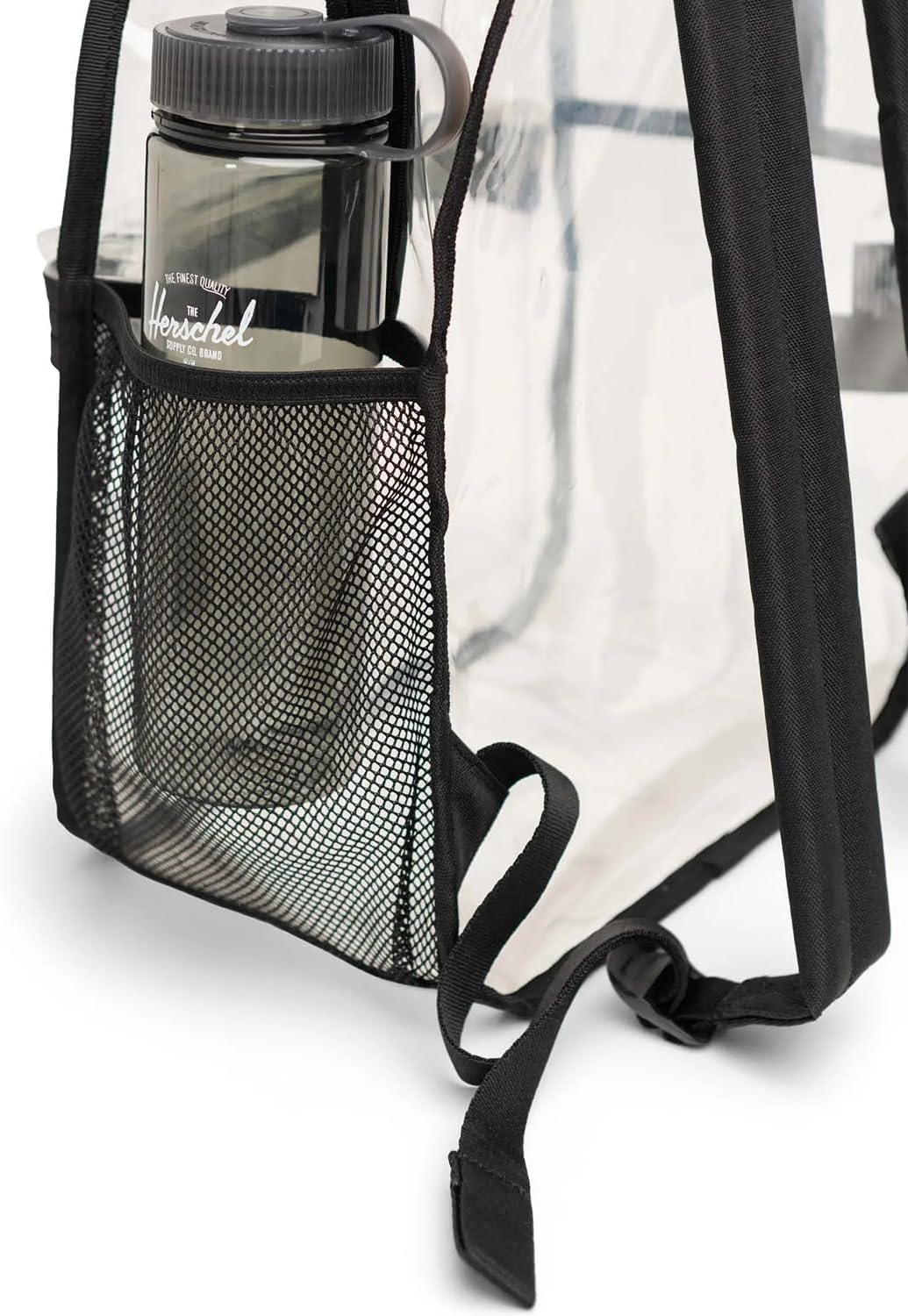 Stylish Clear/Black Classic Backpack - Perfect for Travel, Work, and Leisure - 20L Capacity