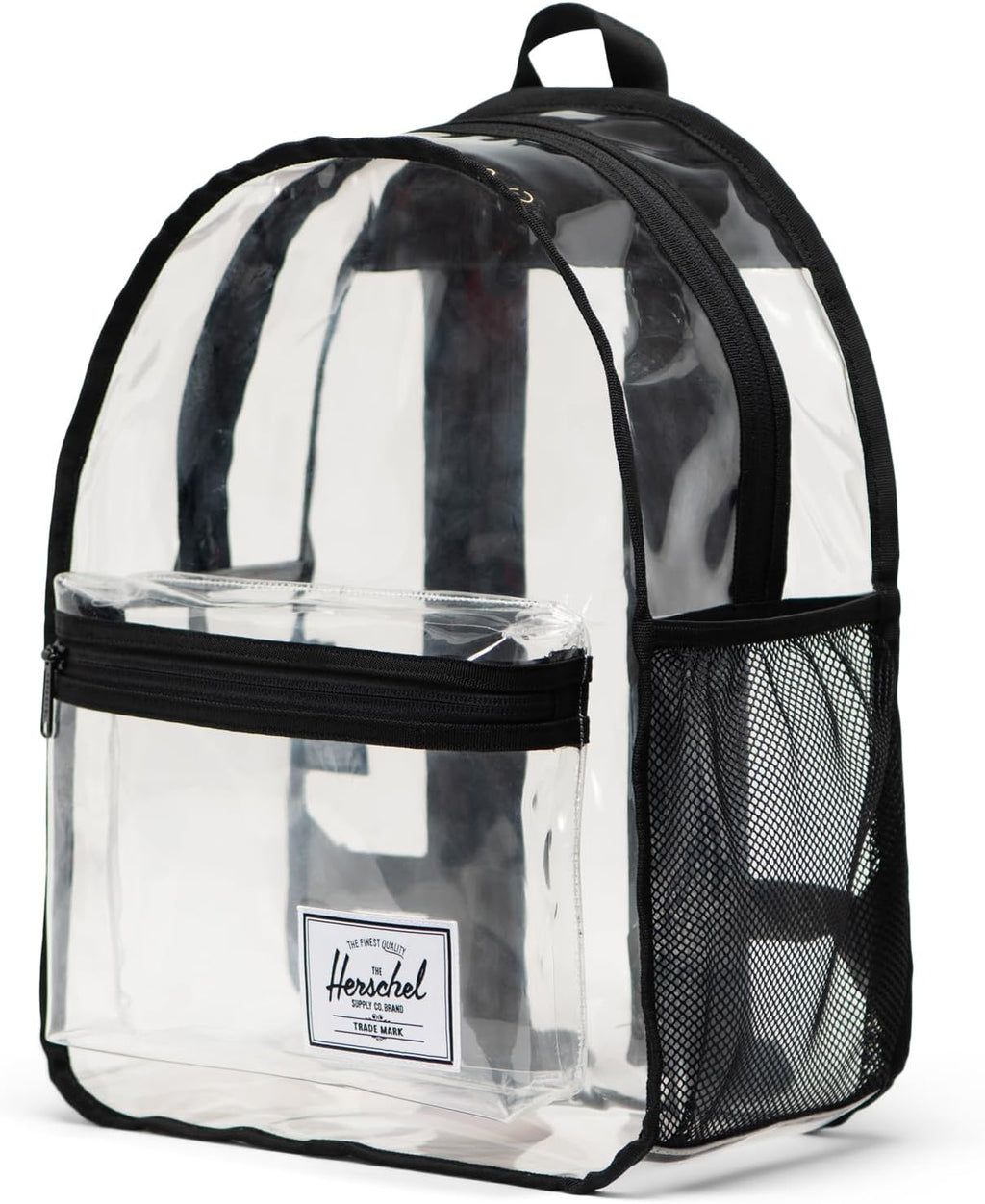 Stylish Clear/Black Classic Backpack - Perfect for Travel, Work, and Leisure - 20L Capacity