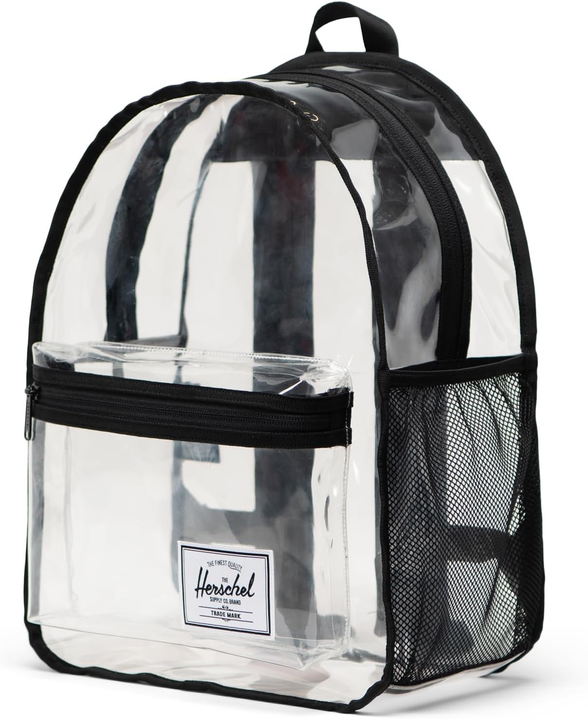 Stylish Clear/Black Classic Backpack - Perfect for Travel, Work, and Leisure - 20L Capacity