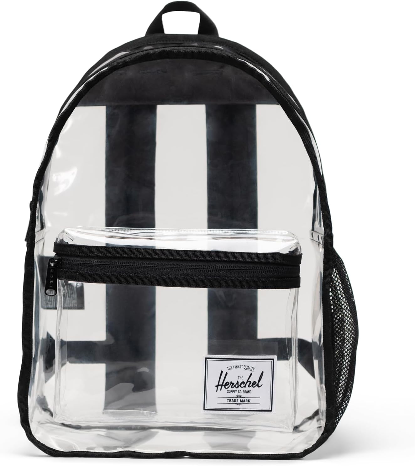 Stylish Clear/Black Classic Backpack - Perfect for Travel, Work, and Leisure - 20L Capacity