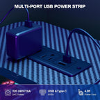 Transform Your Workspace with the 55 Inch L Shaped Gaming Desk - Featuring Power Outlets, Reversible Shelves, and Ample Storage for Ultimate Comfort and Style