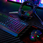 Ultimate S101-3 Wired RGB Gaming Keyboard and Mouse Combo - All-in-One PC Gamer Bundle with Programmable Features and Gaming Headset for Windows PCs