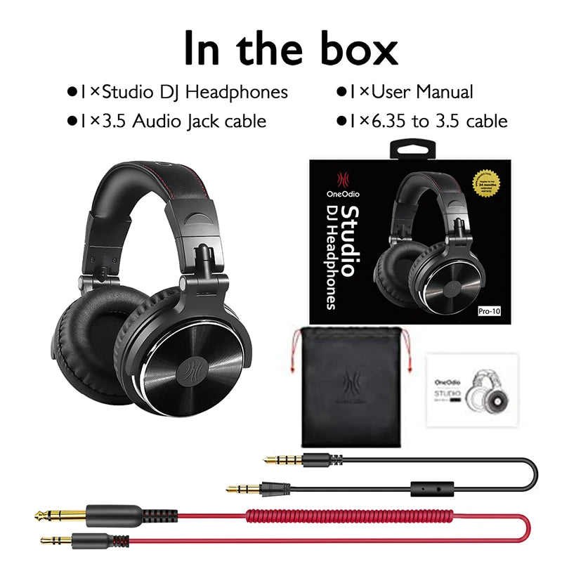 Experience Superior Sound Quality with Over Ear Hi-Fi Studio DJ Headphones – Perfect for Music, Gaming, and More!