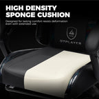 Ultimate Ergonomic Gaming Chair with Adjustable Footrest - Stylish Black Comfort for Adults and Teens