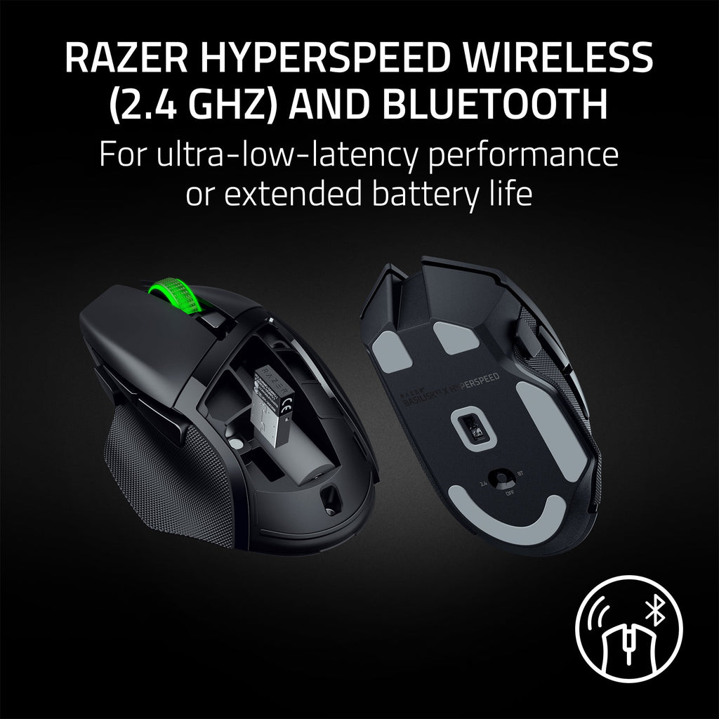 Elevate Your Gaming Experience with the Basilisk V3 X Hyperspeed Wireless Gaming Mouse – Ergonomic, Customizable, and RGB Chroma Enabled in Sleek Black